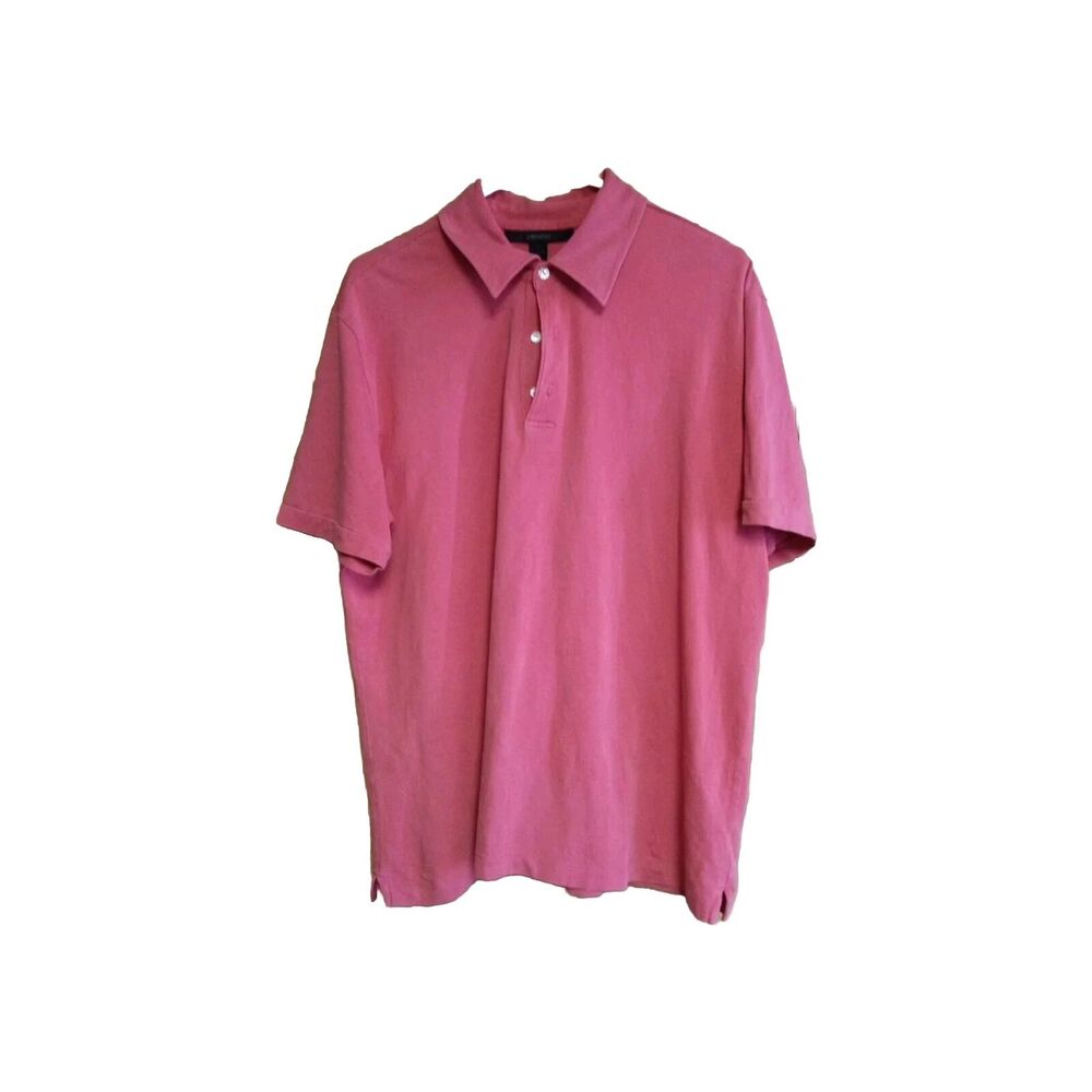 Vtg Express Modern Fit Pink Short Sleeve Polo Shirt, Men's Size XL Made In USA